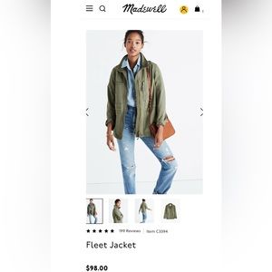 Madewell Fleet Jacket Olive Green